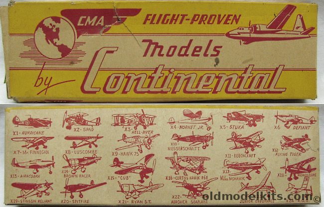 Continental Model Airplane Co Aeronca 50 Seaplane - Balsa Wood Flying Airplane, X22 plastic model kit